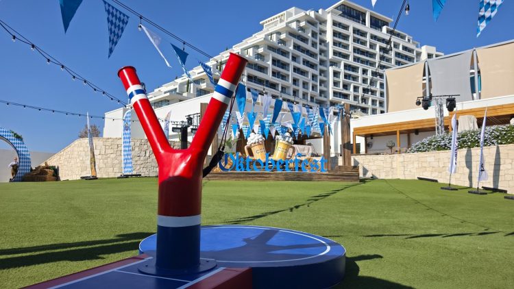 Custom installation at an Oktoberfest-themed event